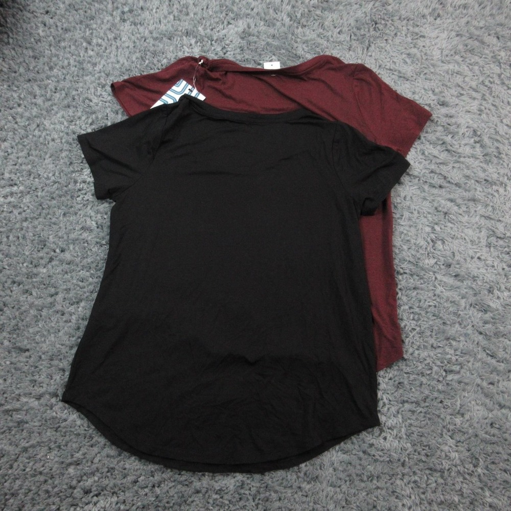 Market & Spruce Shirt Womens Medium Burgundy Black 2 Pack NWT - Picture 13 of 15